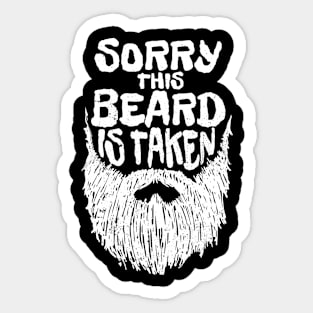 Sorry this beard is taken Valentine Day Sticker